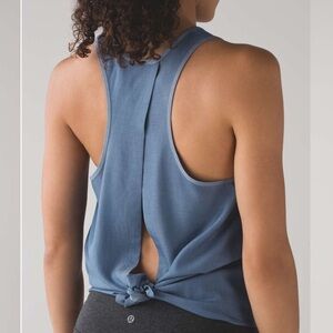 Lululemon All Tied Up Tank (Tencel) Blue Denim - Size 4-6